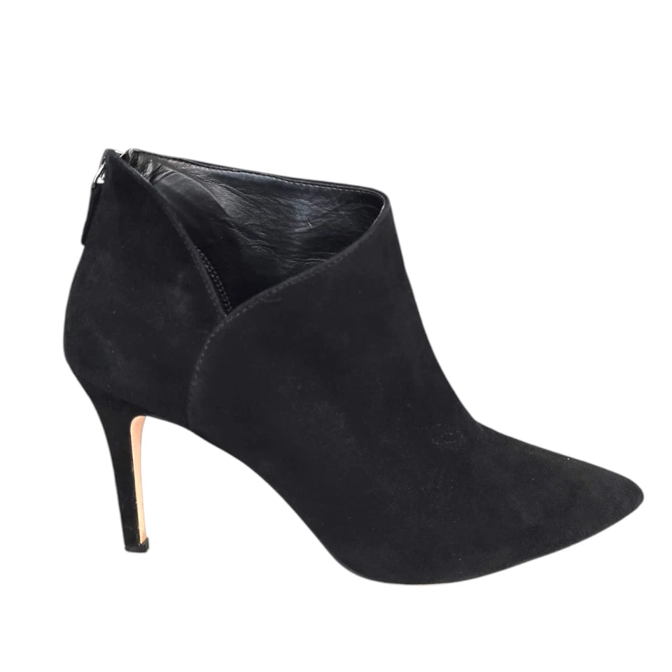 Botín de aguja Enzo Angiolini Ruthley negro gamuza punta talla 9,5 M Foto 2 de 4