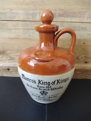 Munro's King Of Kings Rare Old De Luxe Scotch Empty Whisky Bottle