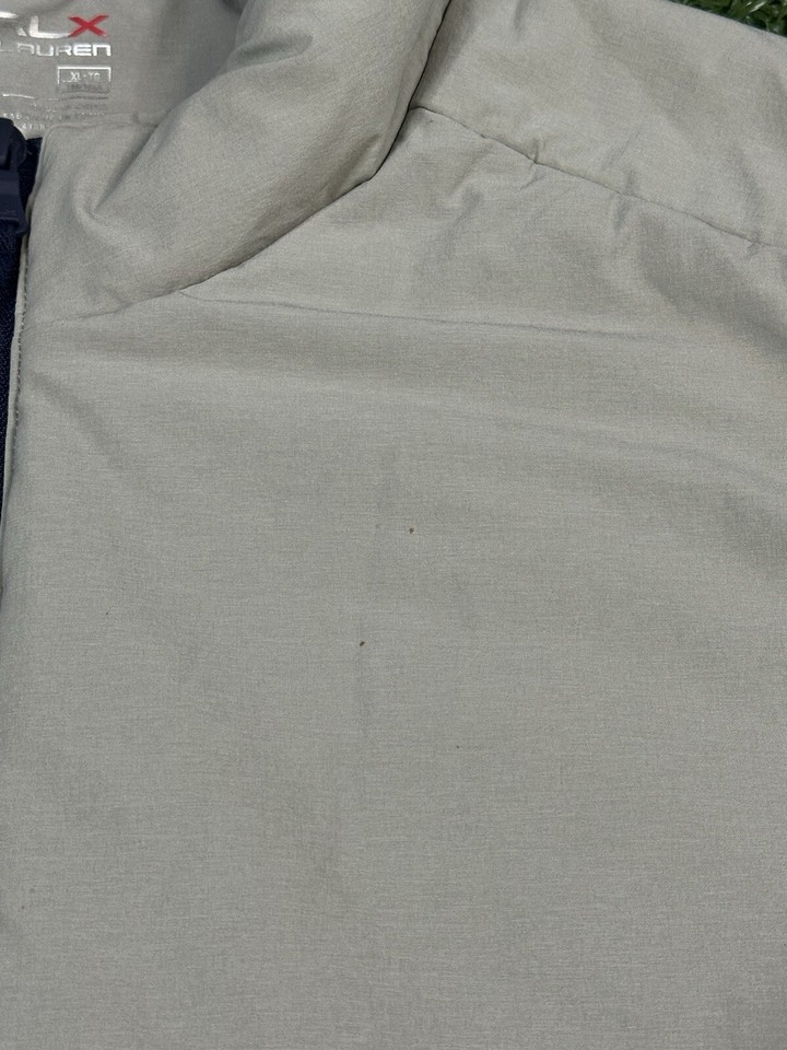 RLX Ralph Lauren Vest Mens Size XL Gray Golf Performance Full Zip