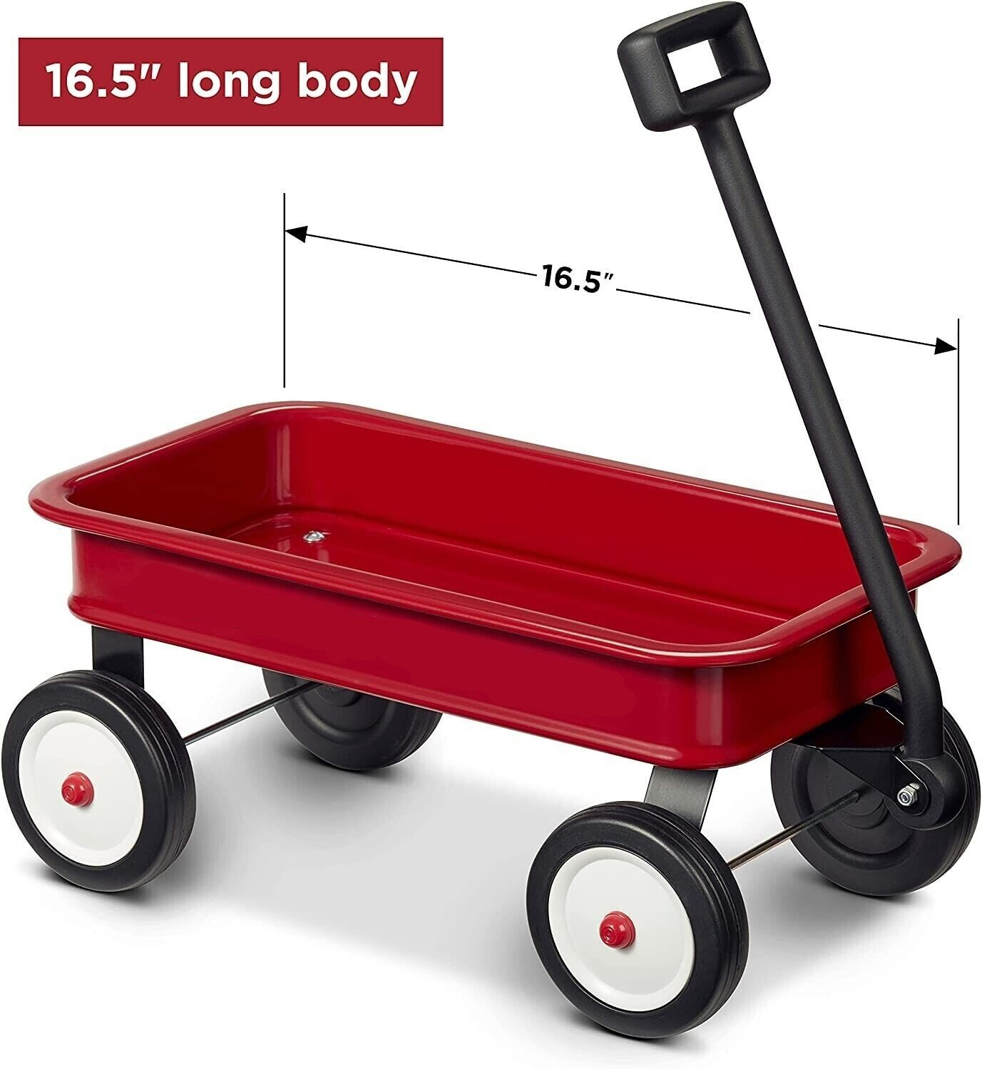 Red Wagon for Kids Children's Toy Pull Cart Classic Vintage Buggy