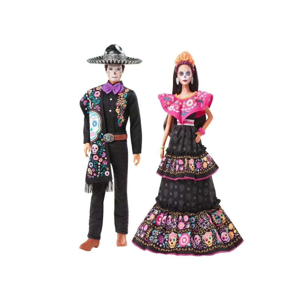 🎃 2021 Barbie & Ken Set - Dia De Los Muertos Dolls DAY OF THE DEAD LIMITED  🎃 - Image 3 of 4