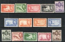 CAYMANS 1938 GEO VI Set of 14 SG 115/126a M/M (Ref 1288)