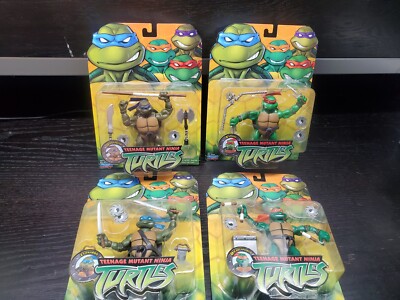 TMNT 2003 Playmates Retro Re-Release Lot Of 4 Teenage Mutant Ninja Turtles New