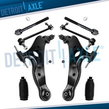 8pc Front Lower Control Arms Tie Rods Sway Bars Kit for 2004-2010 Toyota Sienna
