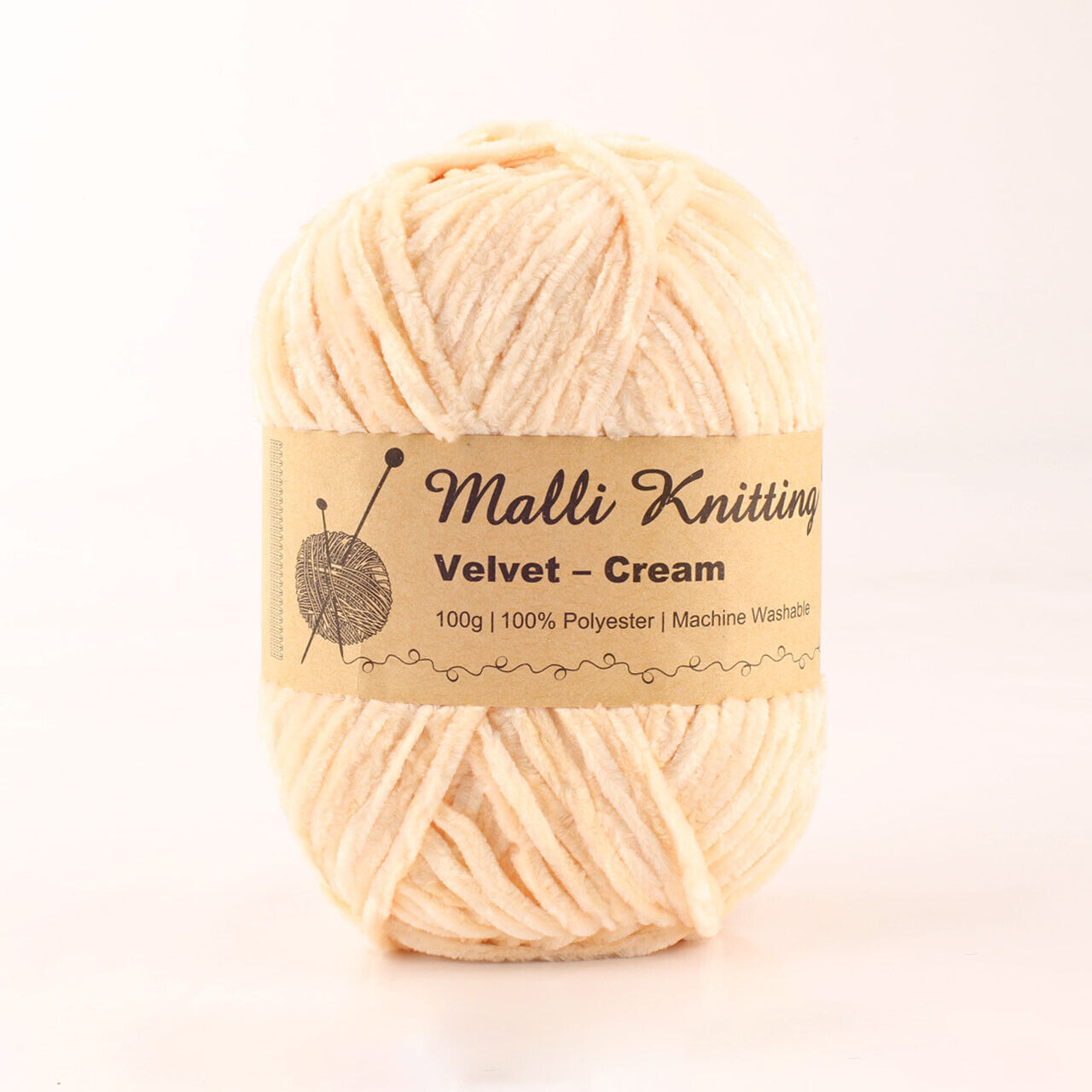 Velvet Knitting Yarn Malli Knitting Chunky Wool Crochet 100g Balls Soft  Craft