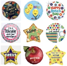 Boss Teacher Nurse Assistant's Day Boss's Day 18" Foil Mylar Balloons