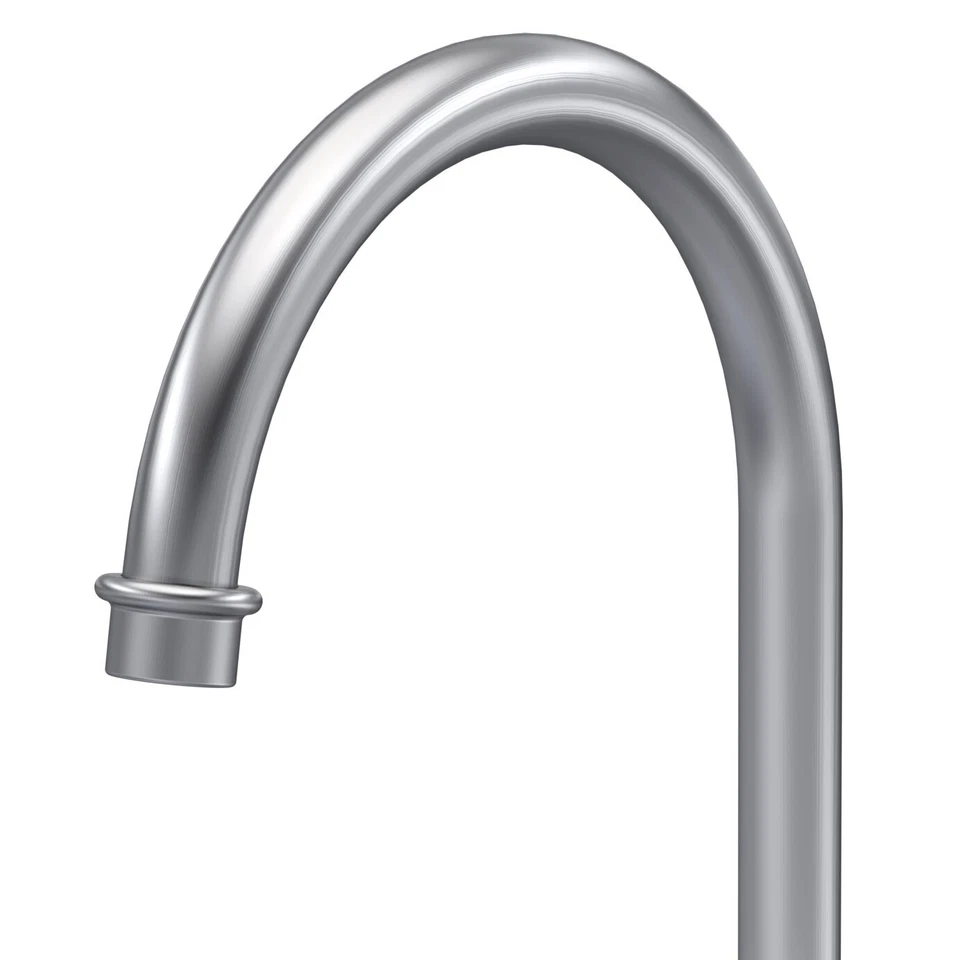 Nuie Bridge Kitchen Sink Mixer Tap Lever Handle Brushed Nickel - Image 3 of 4