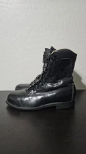 Size 10 Vintage Chippewa Ruttman Paratrooper Boots USA Made Steel Toe