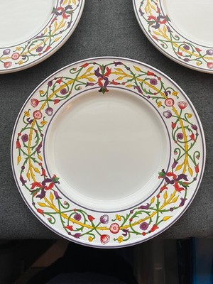 Pavillon CHRISTOFLE Printemps Collection Salad Plate Set of 4 -  France Ltd Ed