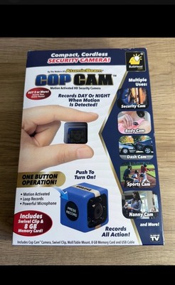 COP CAM COMPACT, CORDLESS SECURITY CAMERA BRAND NEW