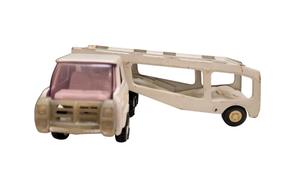 1970s VINTAGE TONKA & BUDDY L CAR CARRIER TRANSPORTER HAULER STEEL TOY TRUCK - Image 3 of 4
