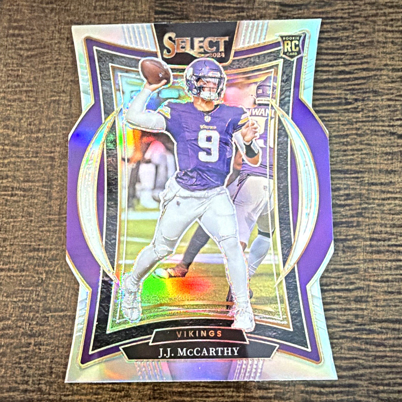 Panini 2024 Select Concourse Silver Prizm Die-Cut J.J. McCarthy RC #24