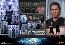 🔥Hot Toys MMS702 Batman Armory with Bruce Wayne 1/6 Action Figure Collect Model
