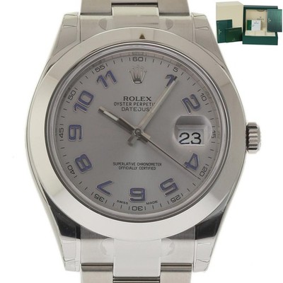 Rolex NEW Datejust II 116300 41mm Steel Arabic Dial ROLEXWARRANTY CARD2019 #RL52