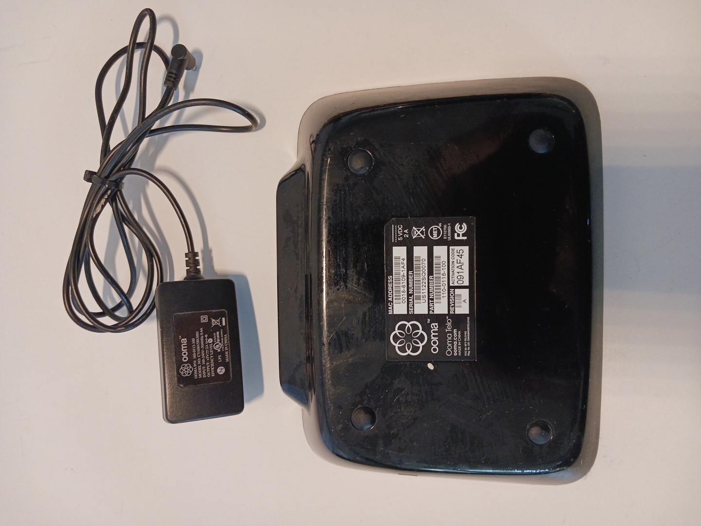 OOMA Telo Home Phone VOIP Home Phone Service Black 110-0115-100