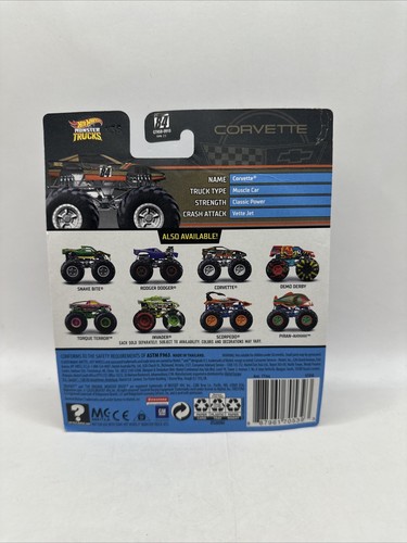 Hot Wheels Monster Trucks Corvette 02/06 Fan Favorites schwarz - Bild 2 von 4