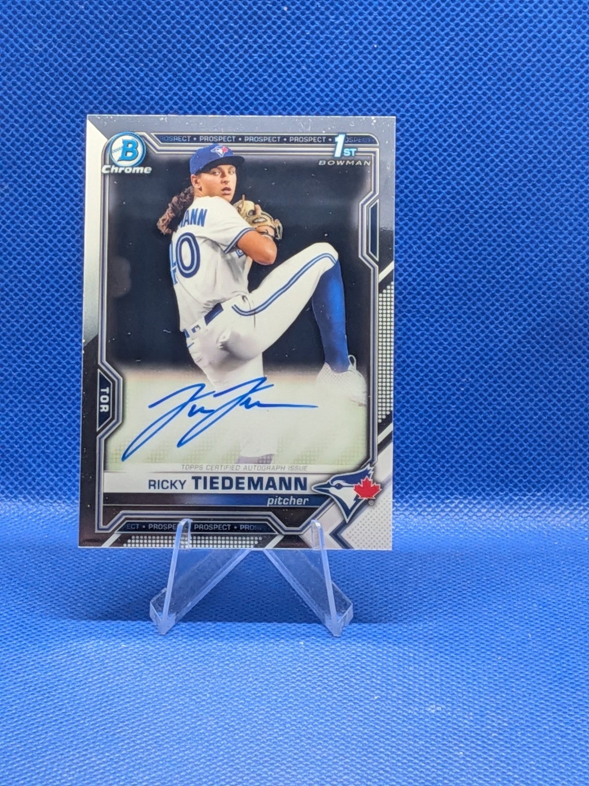 2021 Bowman Draft - Chrome Draft Pick Autographs Ricky Tiedemann #CDA-RTI (RC)