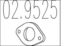 Dichtung Abgasrohr MTS 02.9525 für GT FIAT MAREA BRAVO Weekend 1 150 20V 155 HGT