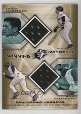 2002 SPx Winning Materials Combo Jerseys Mike Cameron Edgar Martinez HOF uk2