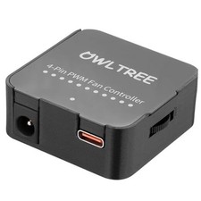 12V 4 Pin PWM Fan Speed Controller PC Fan Hub 6 Fans Supported, Powered by