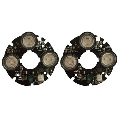 2X 3 Array IR LED Strahler Infrarot 3X IR LED-Platine fuer CCTV-Kameras Nac9845
