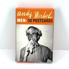 Vintage Andy Warhol Postcards Men 30 Postcards Box Set Pop Art 2004