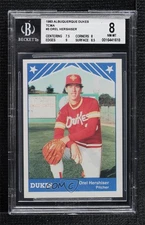 1983 TCMA Albuquerque Dukes Orel Hershiser #3 BGS 8 0q3
