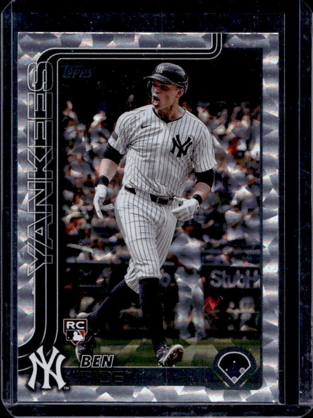 2025 Topps Ben Rice RC Holo Foil Rookie #337 Yankees