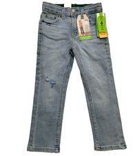 NEW Levis 511 Slim Stretch Jeans Kids Size 5 Reg Blue Denim Red Tab Distressed