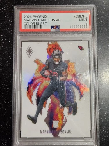 2024 Panini Phoenix Marvin Harrison Jr. Color Blast (RC) PSA 9