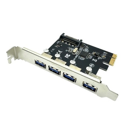 4-Port USB 3.0 PCI-E Erweiterungskarte PCI Express PCIe USB 3.0 Hub Adapter8939
