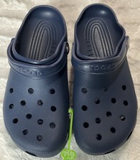 Crocs Classic Clog Navy Blue Mens Size 11 Slip On Beach Comfort Lightweight Shoe