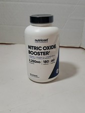 Nutricost Nitric Oxide Booster 2250mg/Serving, 180 Count Exp 03/2028