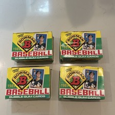 1989 Bowman Baseball Lot 4 Full boxes (36 ct each box) Sealed cards