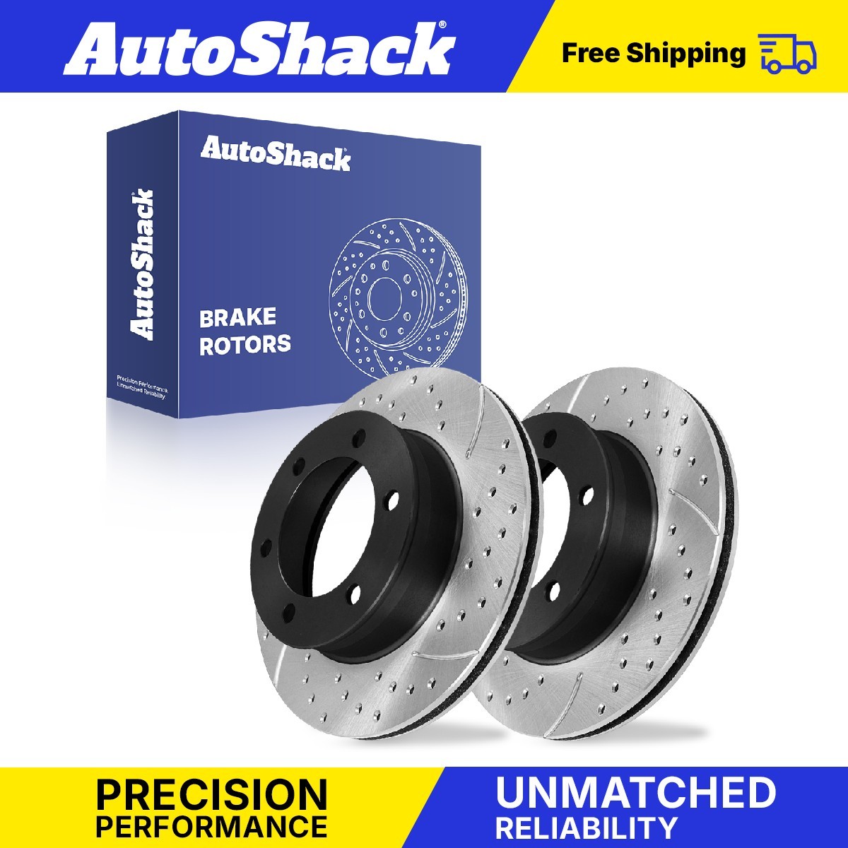 1995-2004 Toyota 4Runner Tacoma 3.4L Front Drilled Brake Rotors