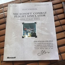 Microsoft Combat Flight Simulator WWII Europe Series Pilot's Manual Only