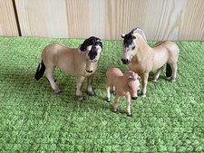 Schleich fiordo cavallo famiglia 13753 13754 13755 stallone cavalla puledro norvegese