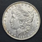 1891 Morgan Dollar United States of America $1 Coin 90% Silver AU/BU