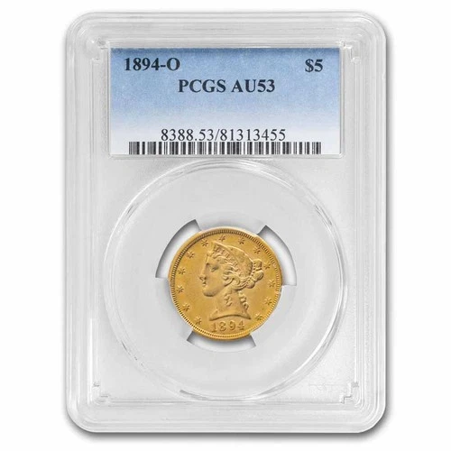 1894-O Liberty Half Eagle — photo from the most recent tracked eBay sale