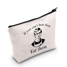 POFULL True Crime Gift If You Can  t Beat Them Eat Them Zipper Pouch Travel