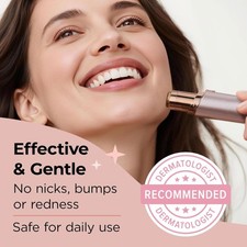 Facial Hair Removal for Women: Electric Face Razor with LED Light - Painless ...