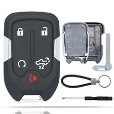 Key Fob Shell Case Replacement Fits for Chevy Silverado GMC Sierra 1500 2500HD