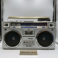 RC-M70 Boombox AM FM Radio Cassette Recorder Working w/ Noise Used Japan