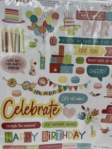 PhotoPlay Sammlung Paket 12"X12" - Geburtstag Glitzer (1er Pack) Scrapbooking Neu - Bild 8 von 11