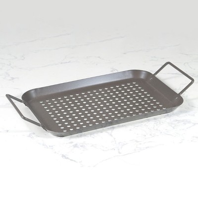 Problemlos Pr?mie Antihaft BBQ PAN Grilltopper BBQ PAN SET Premium Grill Toper