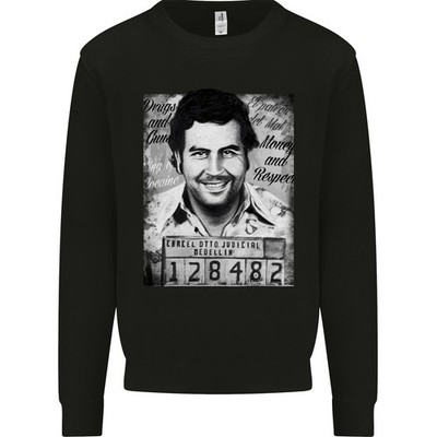 Pablo Escobar Mug Shot Herren Sweatshirt Pullover