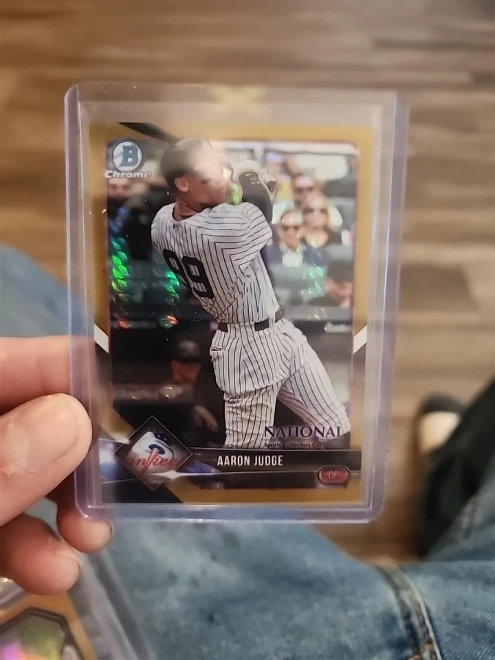 Aaron Judge 2018 Bowman Chrome National Convention Gold Refractor #d/50 - Image 3 of 3