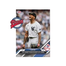 Luis Gil Yankees Most K’s By A Rookie 2024 MLB TOPPS NOW Card 205 In Hand