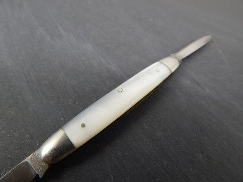 c.1920's NEW YORK KNIFE CO Hammer Brand Mother of Pearl PEN KNIFE MINT - Picture 5 of 8