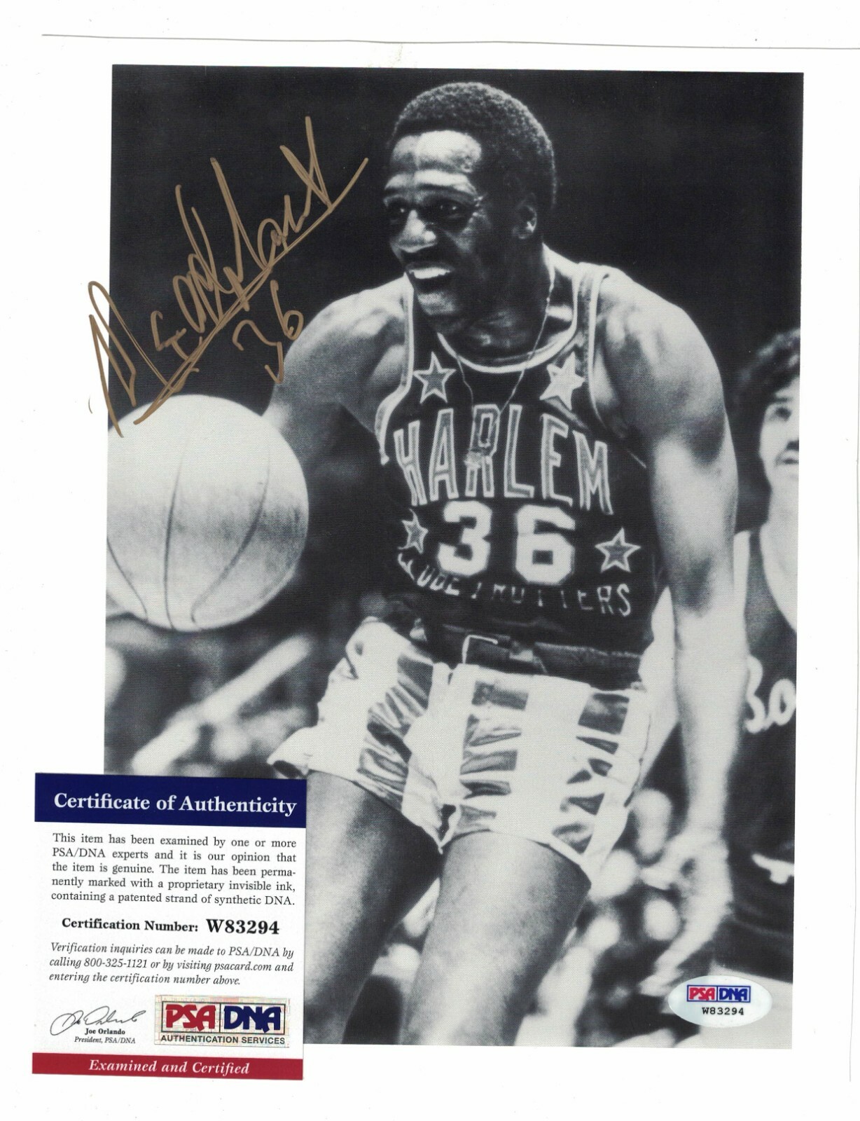 Meadowlark Lemon Harlem Globetrotters Signed 8x10 Photo PSA/DNA Certified |  eBay
